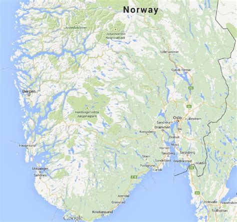 google maps norway bergen